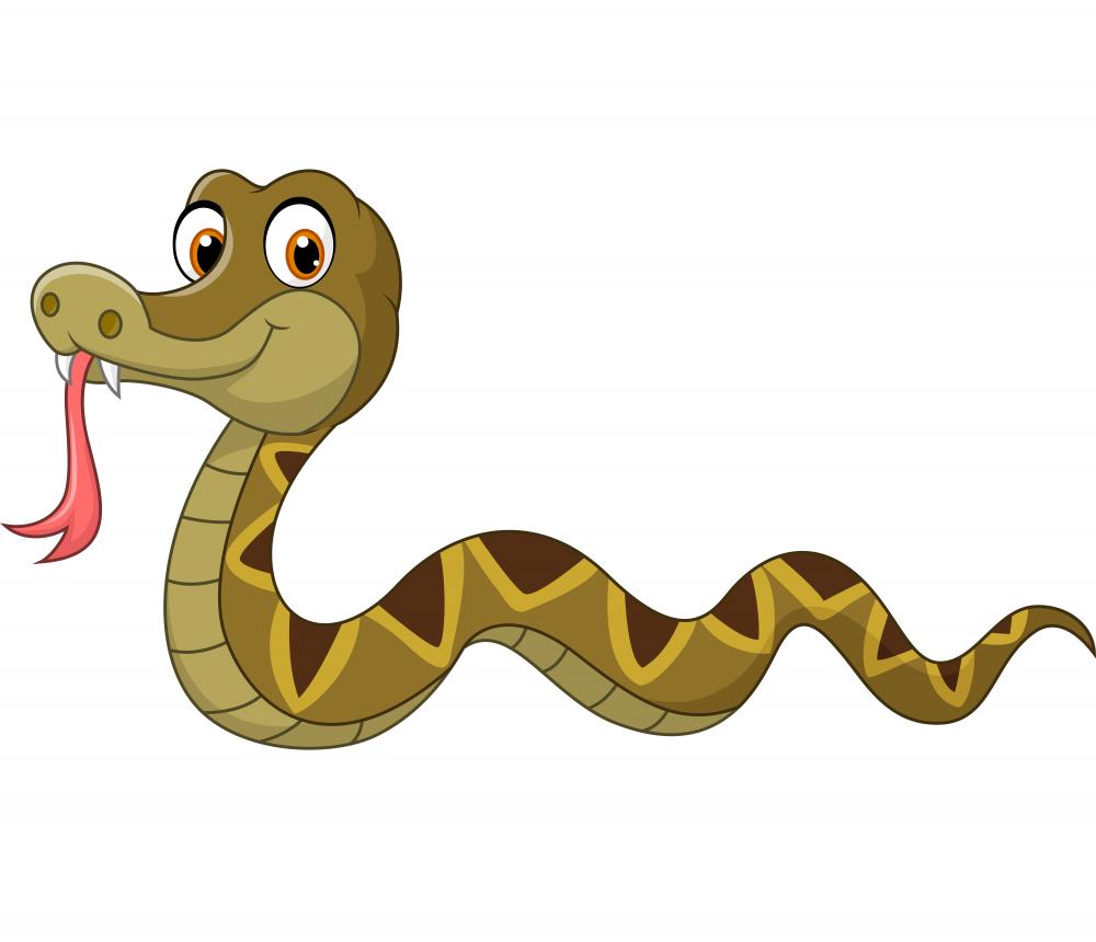 3D Cute Cartoon Snake – Wallmonkeys