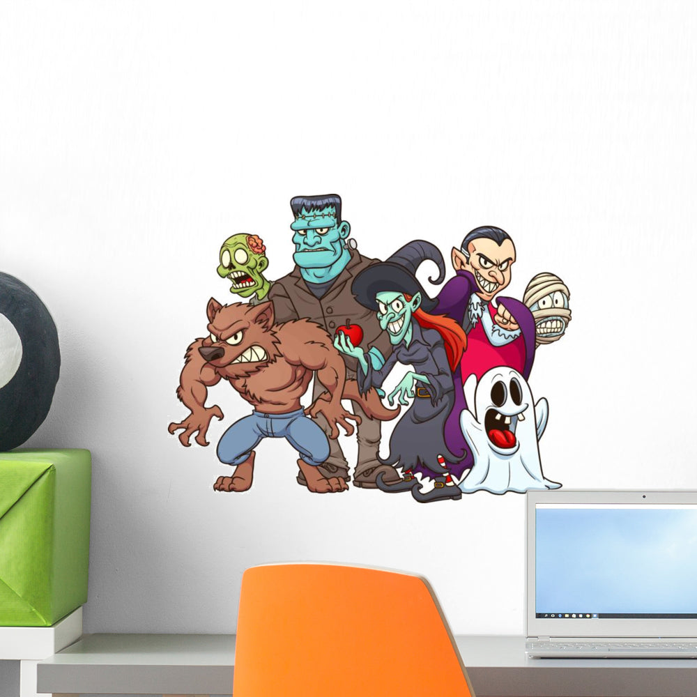  Halloween Ghoul Wall Decal - Creepy Human Monster