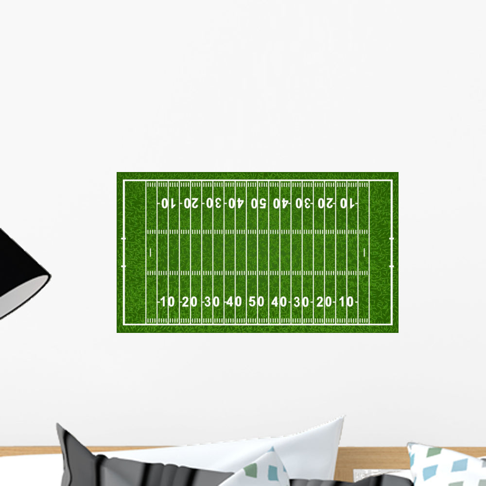 Football On The Field Wall Mural - Murals Your Way