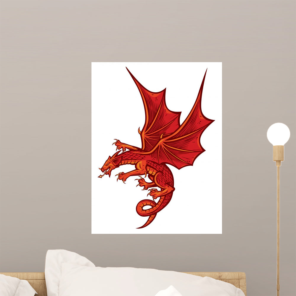 Wall Mural red dragon 