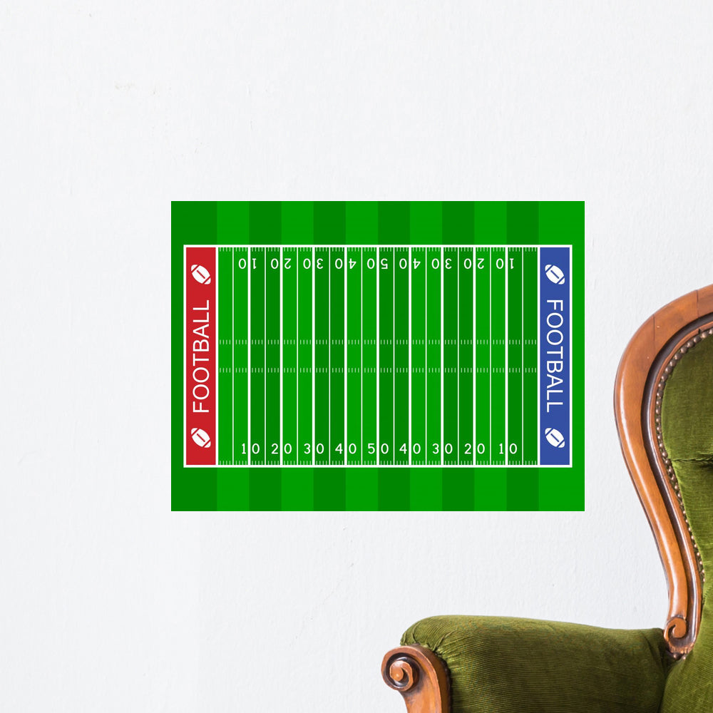 Sideline / Half Football Field Wall Decals Removable authentic 2129