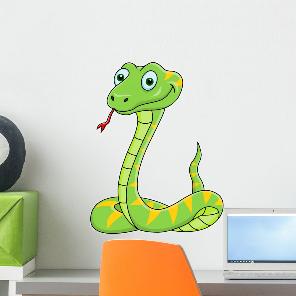 3D Cute Cartoon Snake – Wallmonkeys