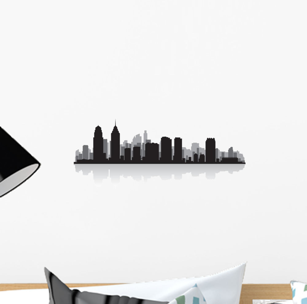 Philadelphia City Skyline Silhouette – Wallmonkeys