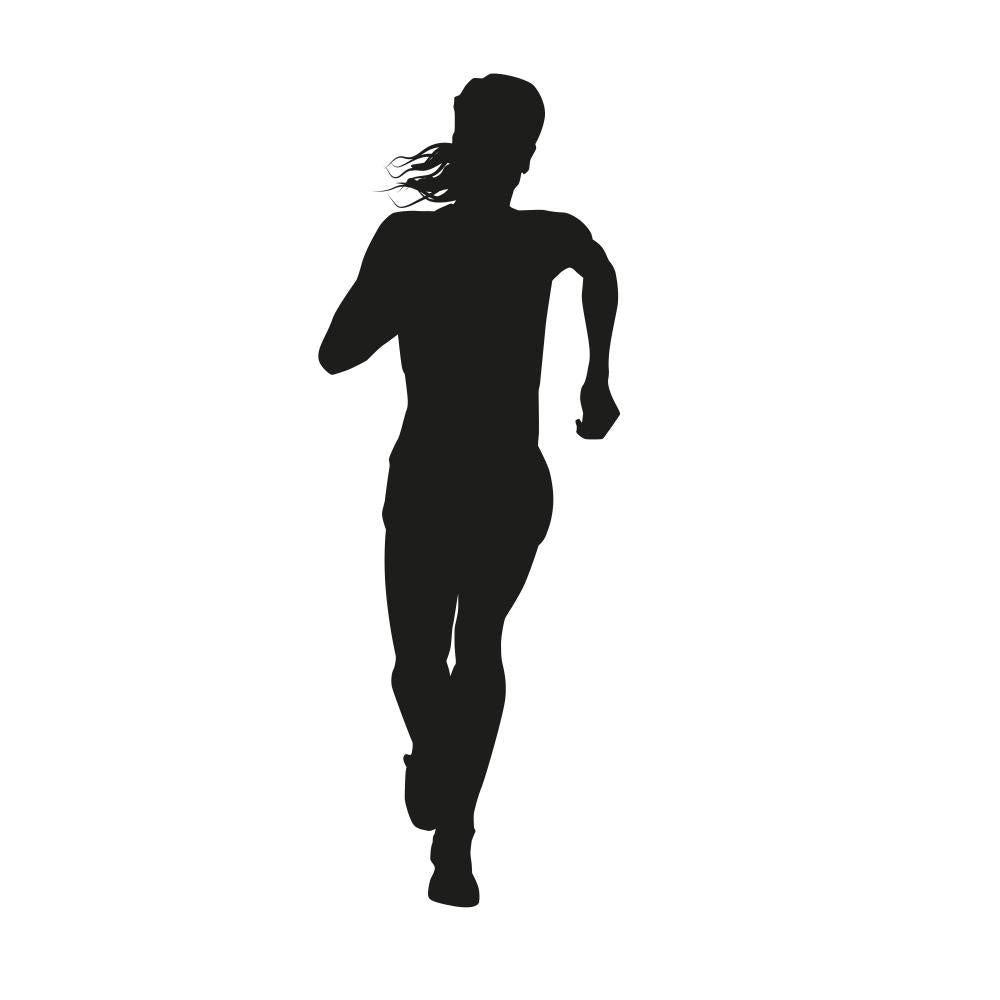 girl runner silhouette