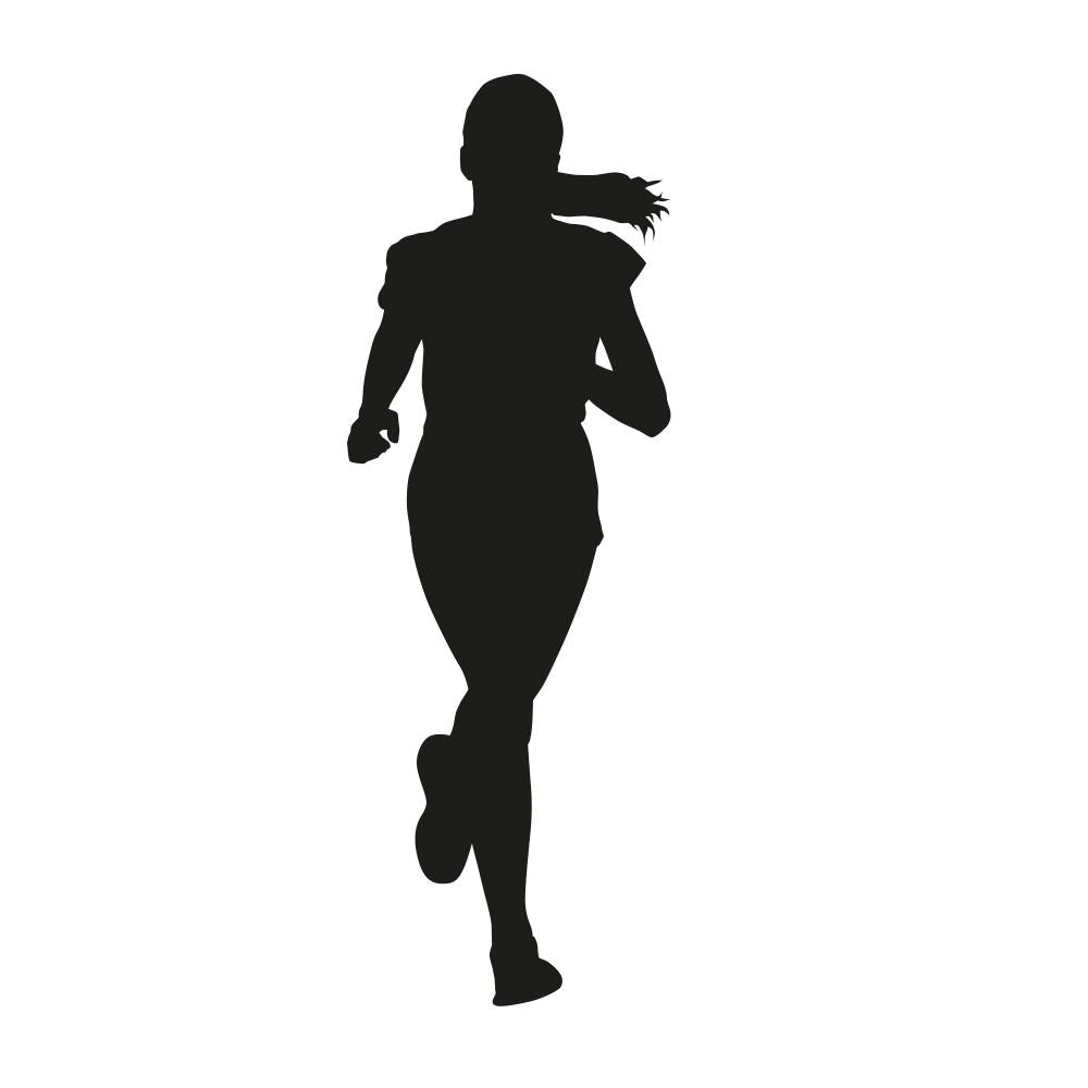 girl runner silhouette