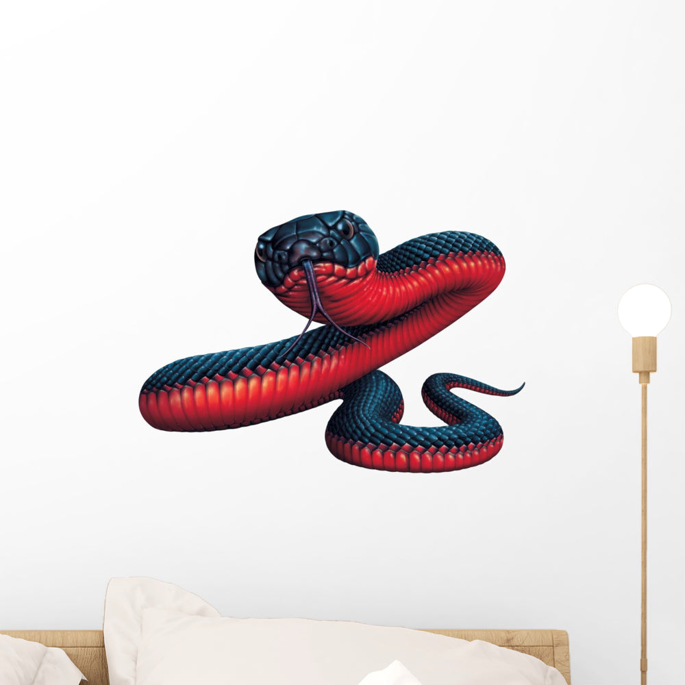 Glamourous Fashion Brand Red Snake Style Creative Decal for 