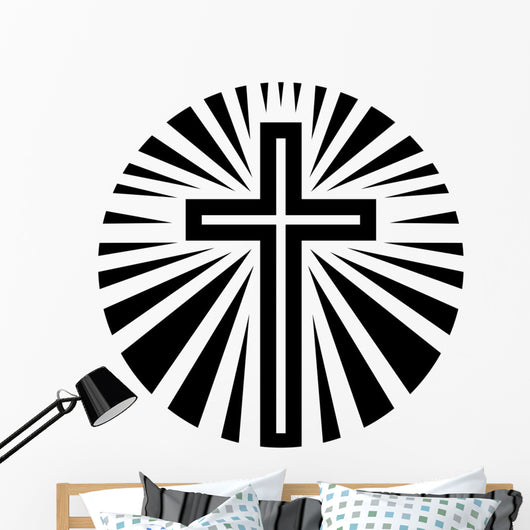 Vinyl Wall Decal Christian Symbols God Love You Religion Cross Sticker —  Wallstickers4you