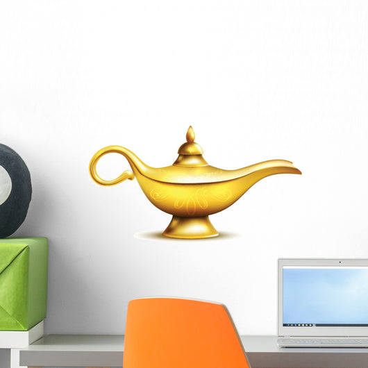 Aladdin Magic Genie Lamp Wall Decal -  – Wallmonkeys
