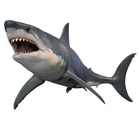 Angry Great White Shark Wall Decal