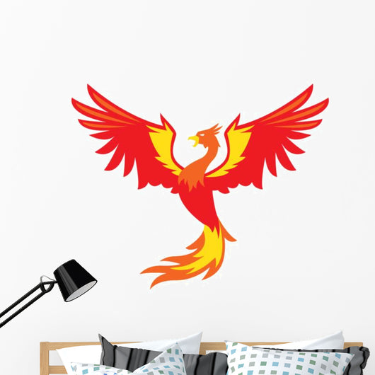 Flying Firebird Phoenix Wall Decal -  – Wallmonkeys