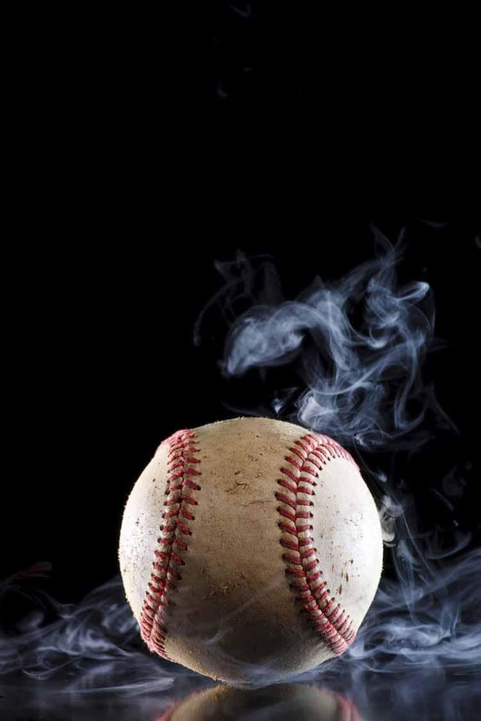 Baseball Fire Wall Decal -  – Wallmonkeys