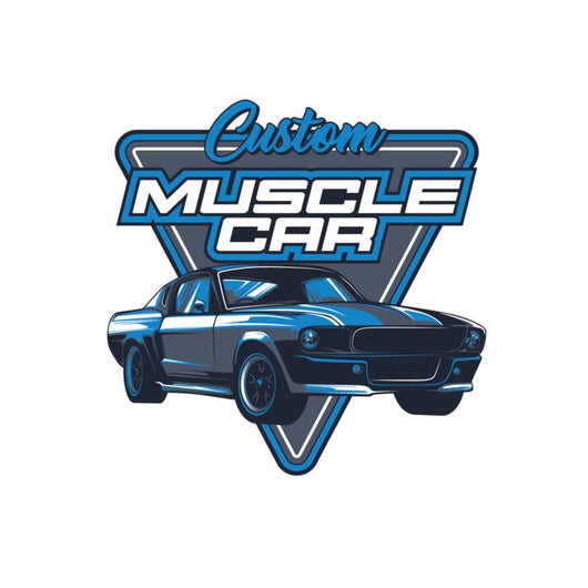 Muscle Car Vector Illustration Wall Decal - WallMonkeys.com – Wallmonkeys