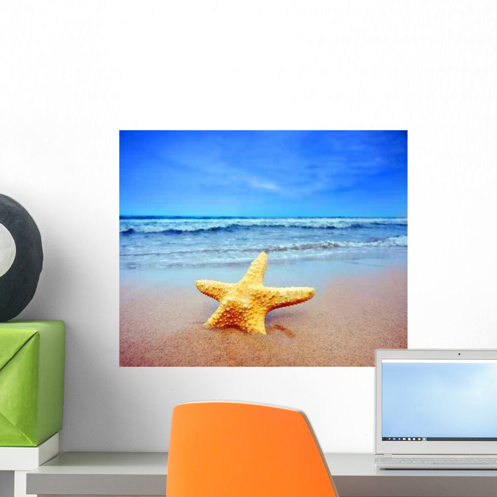 Starfish Beach Wall Decal - WallMonkeys.com – Wallmonkeys