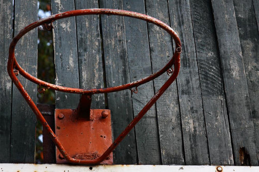 Wooden Basketball Court Wallpaper Mural