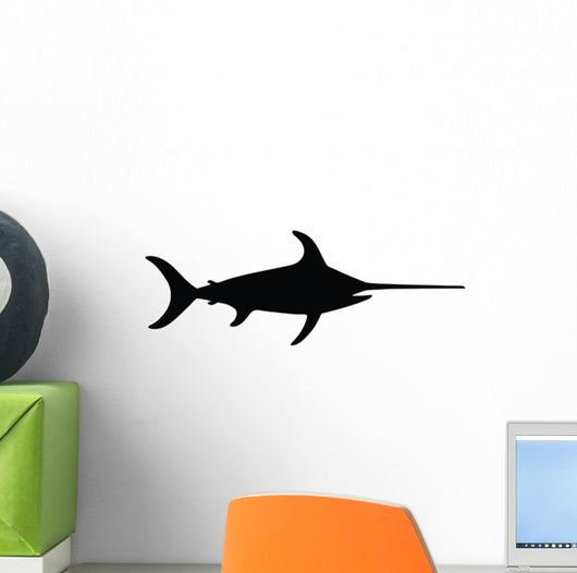 Fishing Silhouette White Wall Stickers Wall Decal - WallMonkeys