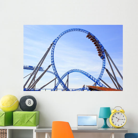 Roller Coaster Wall Mural Wallmonkeys