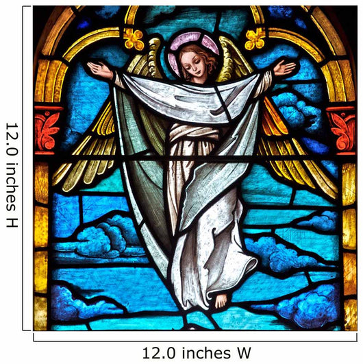 Stained glass angel on sale