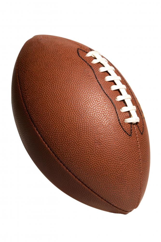 Leather American Football Ball White Background Stock Photo by ©NewAfrica  202027960