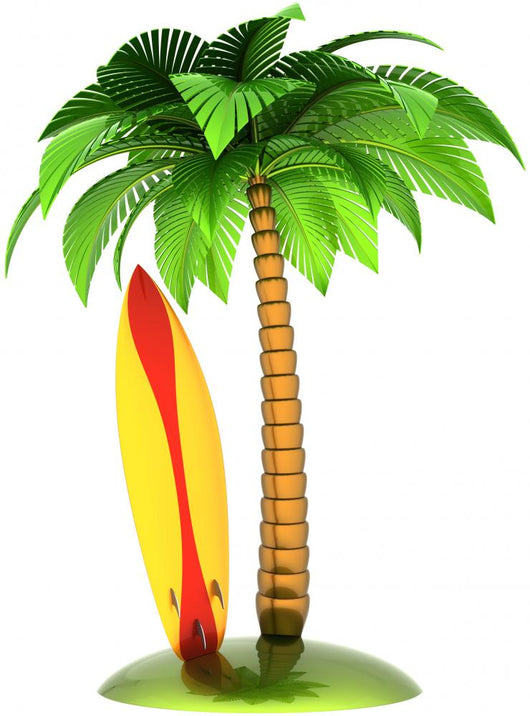 hawaiian palm tree clipart