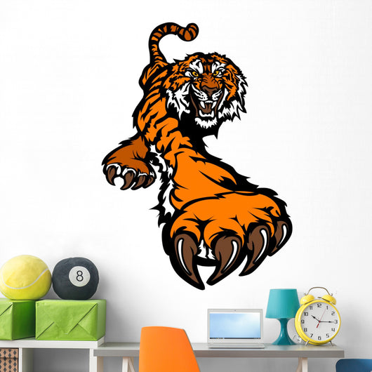 Prowling Tiger Mascot  Production Ready Artwork for T-Shirt Printing