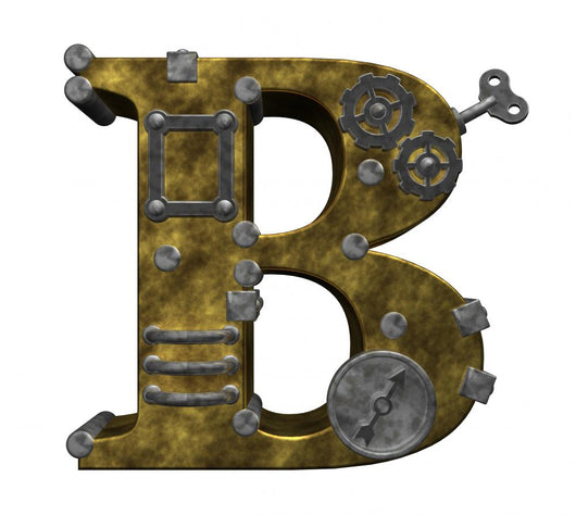 Steampunk Letter B Wall Decal – Wallmonkeys