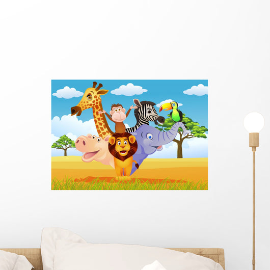 African Animals Wall Sticker by stickers-muraux - Wall stickers