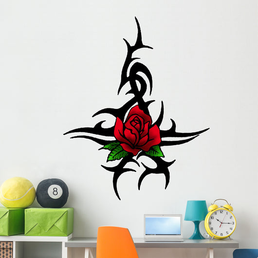tribal rose tattoo design