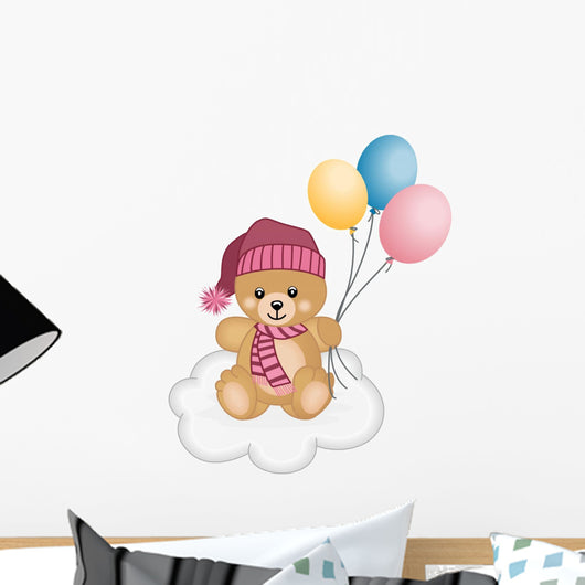 wall sticker Bear Baloons sweet bear with balloons