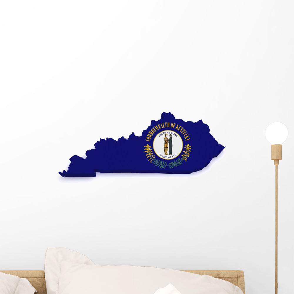 Kentucky Map Wall Decal – Wallmonkeys