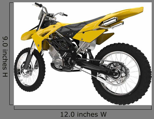 yellow dirt bike