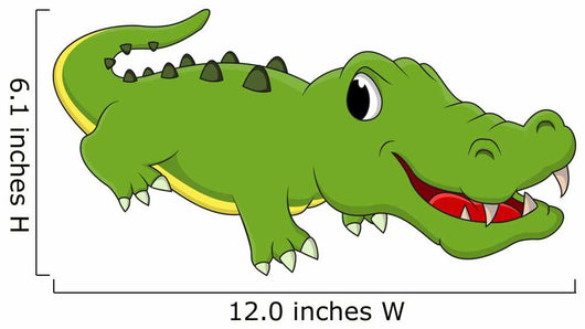 Cute Cartoon Crazy Crocodile