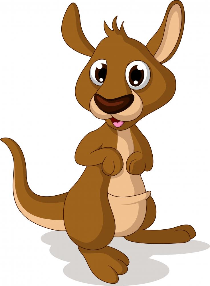 baby kangaroo clip art