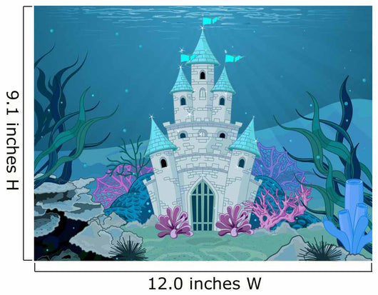 decalmile Mermaid Princess Wall Decals Underwater World Wall