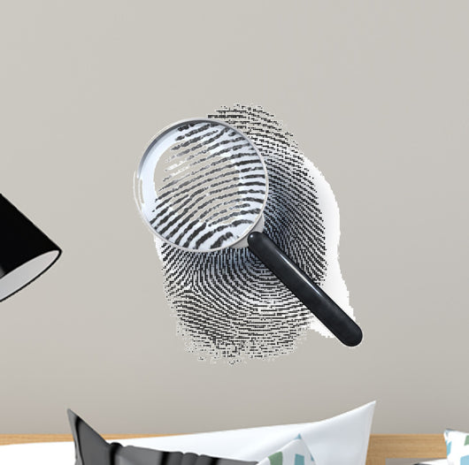 Magnifying Lens over Fingerprint – Wallmonkeys