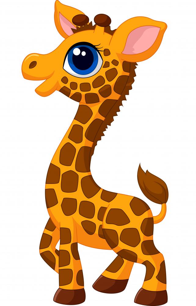 cute baby giraffe clipart
