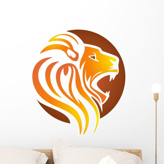Lion face and head vector art sticker and logo template 28146331 Vector Art  at Vecteezy