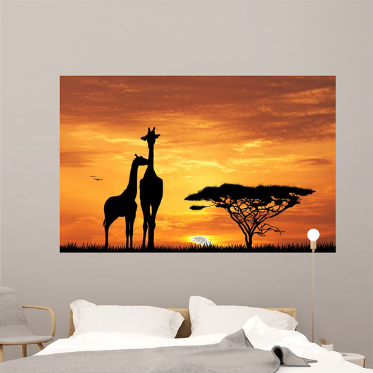 baby giraffe silhouette