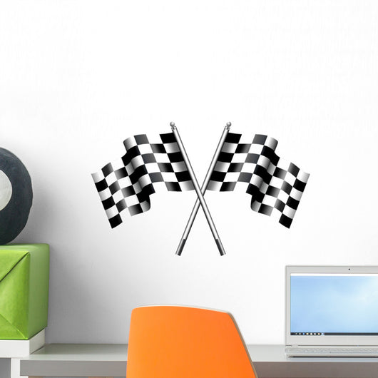 Checkered Flag Street Racing Car Vinyl Graphics Racing Flag 