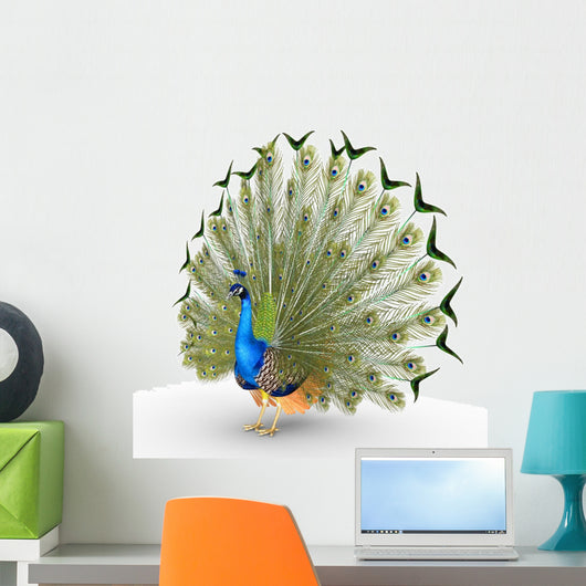 New Way Decals-Wall Sticker (9659) ''Royal Peacock Design