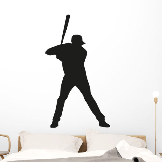 Baseball Silhouette Wall Decal – Wallmonkeys