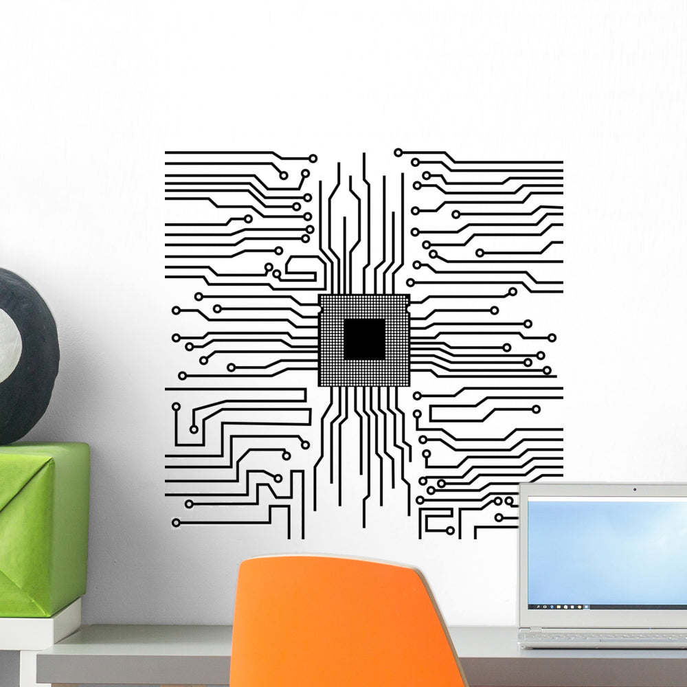 Circuit Board Cpu Wall Decal - WallMonkeys.com – Wallmonkeys