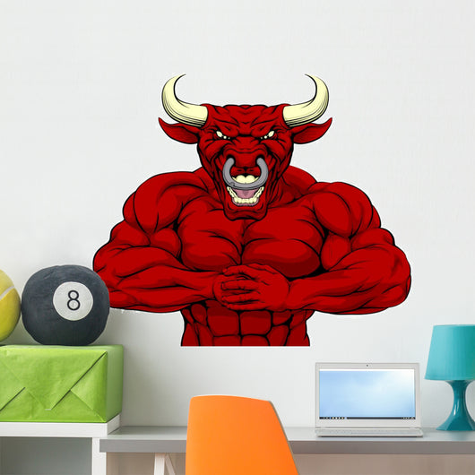 Sticker Red bull mascot 