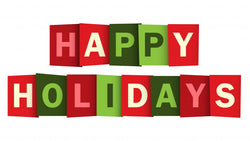 Happy Holidays Overlapping Vector Wall Decal