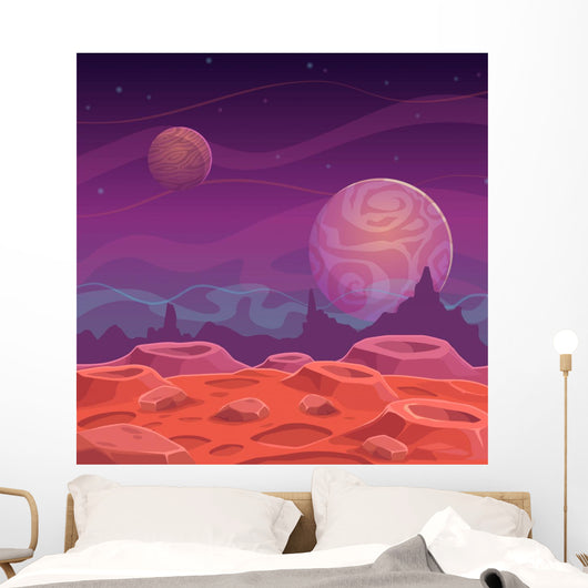  Space Wall Stickers Planets Galaxy Wall Decals Fantasy