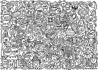 Coloring Pages Reusable Decals – Wallmonkeys