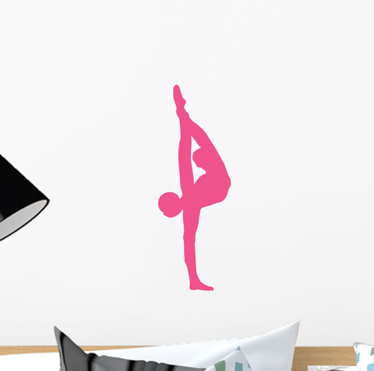 Female Gymnast Silhouette Wall Sticker