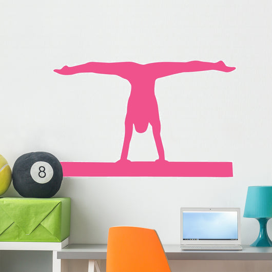 Pink Gymnastics Silhouette | Sticker