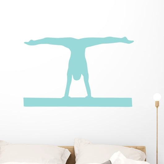 GYMNASTICS DECOR (Life-size Wall Decals) Gymnast Silhouette Decals